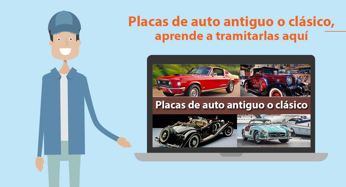 Placas de auto antiguo o clásico, aprende a tramitarlas aquí