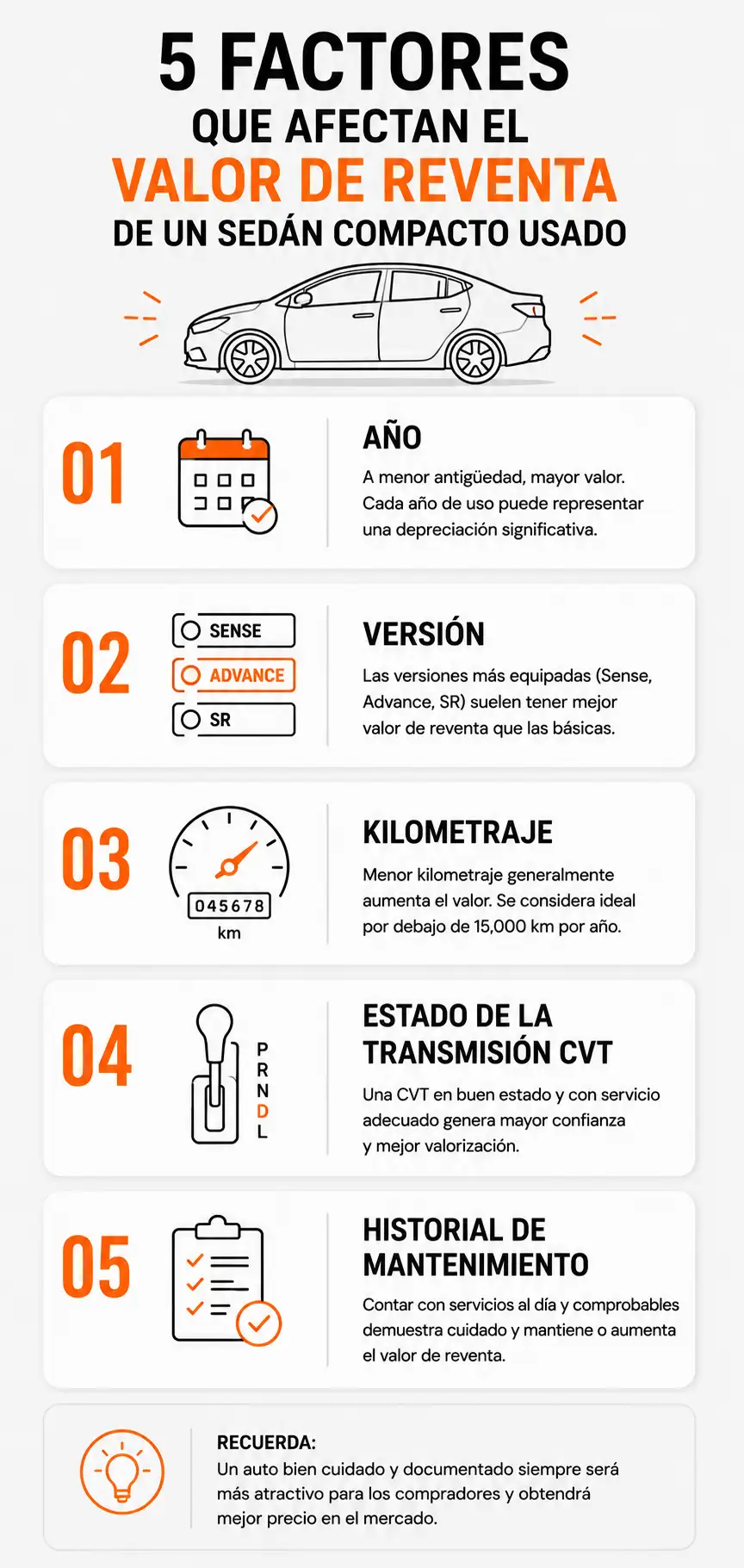 Factores que determinan el valor de un Nissan Sentra usado