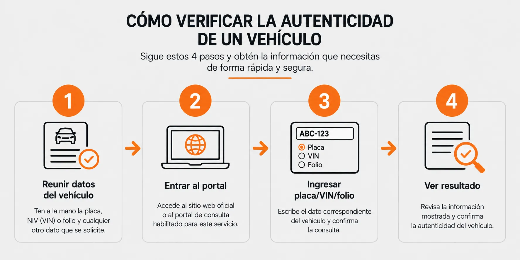Pasos para hacer la consulta REPUVE en línea