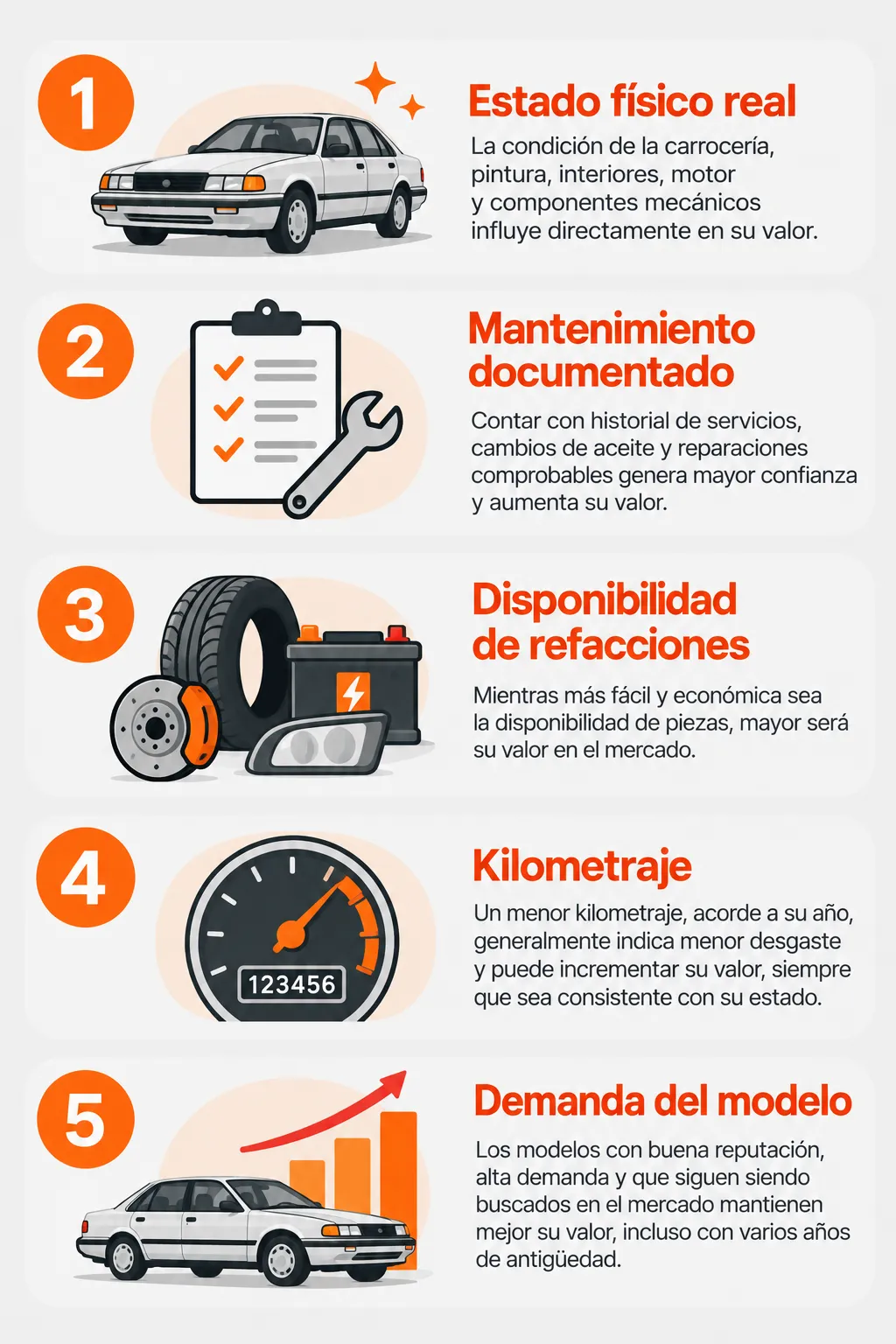 Factores que determinan el valor de un auto viejo